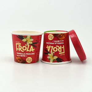 ถ้วยกระดาษใส่ไอศครีมวานิลลาพร้อมฝาปิดชุดชามขนมหวานแบบใช้แล้วทิ้งสำหรับโยเกิร์ตไอศกรีมซันเดย์ขนาด3ออนซ์5ออนซ์8ออนซ์ขายส่ง - Product Image 5