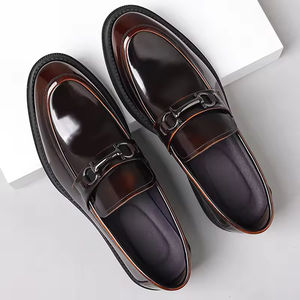 Nouvelles Chaussures Oxford en Cuir Imperméables Artisanales de Luxe Décontractées Britanniques pour Hommes – Idéales pour Mariage, Bureau et Tenues Professionnelles - Product Image 1