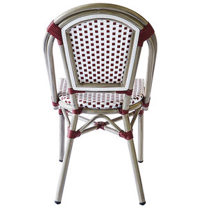 Parisien Français Pas Cher Jardin Café Tabourets <span class=keywords><strong>De</strong></span> Bar Meubles En Aluminium Osier Rotin Patio Extérieur Bistro À Manger Chaises - Product Image 4