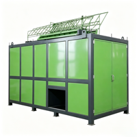 Cuve de mélange horizontale pour engrais organique, faible consommation d'énergie, 10-12t/jour, 380/220V