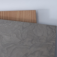 Panneau de contreplaqué de menuiserie à double texture en bois gris, structure stable, pour la rénovation commerciale, les postes de travail de bureau, l'usage résidentiel