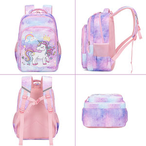 Set di 3 Zaini Leggeri con Motivo Unicorno Cartoon per Studentesse delle Elementari, Ideale per il Ritorno a Scuola - Product Image 3