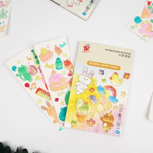 Mini diseño portátil de viaje de bolsillo Kit de pintura de acuarela almohadilla de libro para niños Kit de dibujo de Arte de viaje - Product Image 2