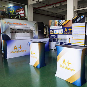 Draagbare Opvouwbare Pop-Up Teller <span class=keywords><strong>Display</strong></span> Tafel Promotiebalie Voor Beurzen Kleurstof Sublimatie Afdrukken - Product Image 2