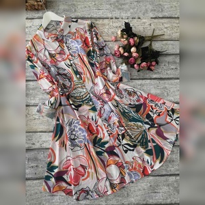 ชุดเดรสอินเดีย Kurtis สำหรับผู้หญิง ผ้าฝ้ายผสมเรยอน ดีไซน์ทันสมัย พร้อมสวมใส่ ราคาประหยัด พร้อมผ้าคลุมไหล่หลากสี - Product Image 1
