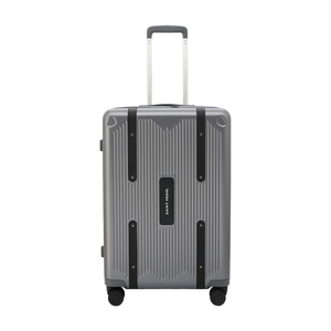 Set di <span class=keywords><strong>valigie</strong></span> rigide per PC leggero, valigia a mano dal Design alla moda grigia sofisticata con ruote Spinner silenziose e lucchetto TSA - Product Image 1