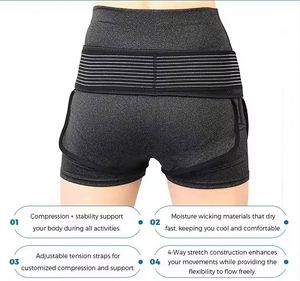Cinturón de Soporte Lumbar Ajustable y Transpirable para Hombre, Protección para Sentadillas, Levantamiento de Pesas, Alivio de Presión, Poliéster y Nailon - Product Image 4