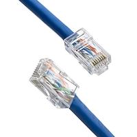 Conectores RJ45 Cat6 YOFC, Paquete de 100, UTP 8P8C, Enchufe Ethernet Chapado en Oro, Cubierta de PVC LSZH para Cable de Red Cat5e/Cat6, Uso en Interiores