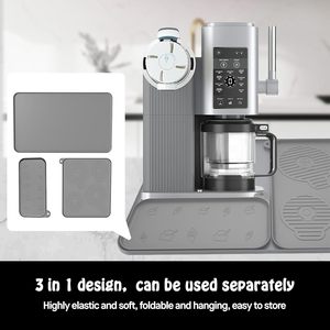 Tapete de Silicona para Café con Ranura de Drenaje, Compatible con los Modelos Ninja Swirl Creami Series 300/500/700, Tapete para Encimera - Product Image 4