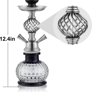 Nueva Barra de piezas de cachimba juego completo CNC personalizado repuesto tamaño pequeño cachimba negro árabe cigarrillo bar conjunto uso doméstico - Product Image 2