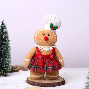 SPRING PLANTING New Christmas Decorative <b>Gingerbread</b> <b>Man</b> Doll Plush <b>Toy</b> - Product Image 3