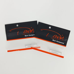 Bolsa con cremallera de plástico suave con logotipo personalizado de muestra gratis con ventana transparente para cebos de señuelo de pescado con agujero para colgar - Product Image 2