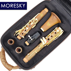 MORESKY Clarinette en bois de Cocobolo/Guatemala, plaqué nickel argenté, 17 clés, personnalisable M9GU - Product Image 1