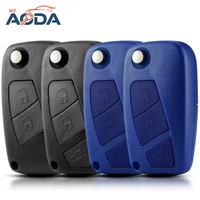 Coque de clé de voiture pliable OEM 2/3 boutons, télécommande intelligente pour Fiat, directement de l'usine