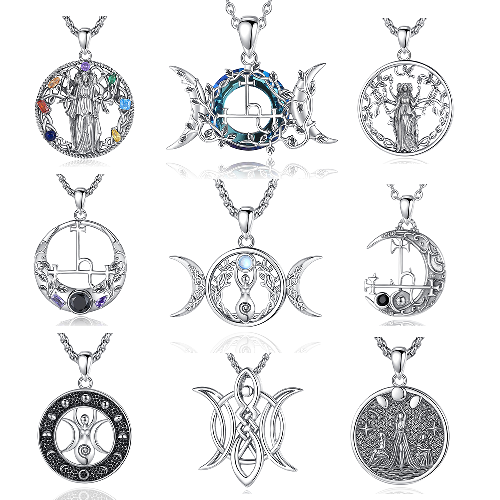 Lilith Pendant Necklace Satanic Amulet in Stainless Steel