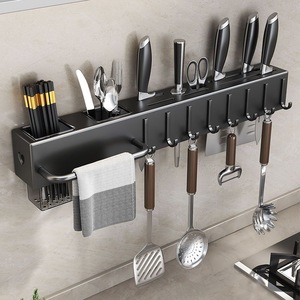 Jinxian Kitchenware Storage Rack Wall Mounted Knife Chopstick Holder Multi Purpose Hanging <b>Shelf</b> For Kitchen - Product Image 3