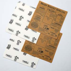 Papier parchemin de haute qualité imprimé avec un logo pour la cuisson des hamburgers et du pain, utilisation industrielle de qualité alimentaire - Product Image 4