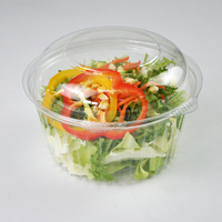 Contenants à gâteau en plastique transparent jetables à prix d'usine avec couvercle en dôme, boîtes en plastique de qualité alimentaire pour l'emballage de salades et de pains