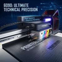 Impresora UV FunJar 6090, Impresora Plana con Efecto 3D para Impresión de Etiquetas y Adhesivos Metálicos
