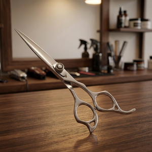 Ciseaux de coiffure professionnels en acier inoxydable à pointe affûtée pour droitiers, manche moyen - Product Image 3