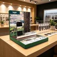 Maßgefertigter Acryl-Handy-Displayständer für Mobiltelefon-Geschäfte, Supermärkte, Einzelhandel, Ausstellungsräume, Smartphone-Halter und Präsentationsvitrine