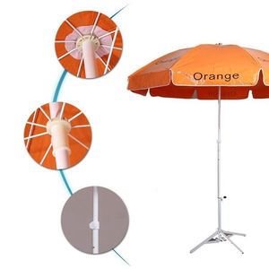 Sombrilla de Playa Plegable de Alta Calidad en Hierro/Acero Inoxidable, con Logotipo Personalizado, para Exteriores, Camping, Patio, Manual, Promocional - Product Image 3