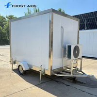 Remorque chambre froide 3 tonnes certifiée CE avec compresseur Sanyo/Copeland, panneaux PU sur mesure, congélateur portable 220V 380V