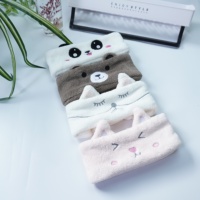 Bandeau de renard animal mignon de dessin animé à la mode, bandeau de yoga de lavage à large bord en peluche bandeau SPA