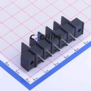 KF25CM-7.62-5P Barrier Terminal Block Through hole Component (THT),P=7.62mm Connector Two Sides 7.62mm 1x5P Straight Pin - Product Image 2