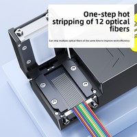 Dénudeur thermique de fibres optiques U9 à pince pour pigtail 1 à 48 fibres, fibres nues, fibres en ruban, alimentation batterie/CC 12V