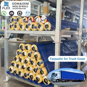 Lona de PVC Tejida FLFX, Lona Impermeable Resistente para Camiones, Tamaño Personalizado, Cubierta para Remolques de Peso Medio, Industrial - Product Image 3