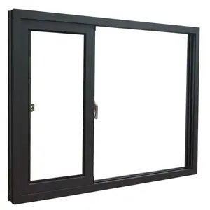 Venta directa de fábrica de China, ventana de aleación de aluminio de alta calidad, diseño de parrilla de arco, ventana corredera de aluminio