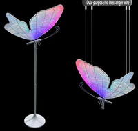 Nuevas Luces LED RGB con Forma de Mariposa para Decoración de Bodas, Luces LED para Caminos, Mariposas Fijas para Decoración de Bodas