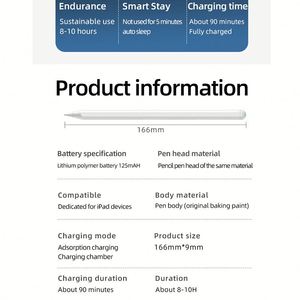 Lápiz Óptico Original Nuevo Inspirado <span class=keywords><strong>TouchPEN</strong></span> Pad Pro/Pad Pro 5G Compatible con <span class=keywords><strong>iPad</strong></span> Android, Stylus Metálico para Móviles - Product Image 5