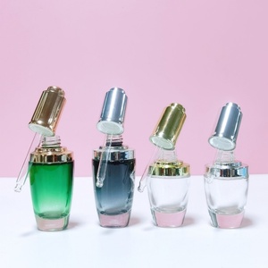 Botella con Gotero Transparente Negra Más Vendida, Botella de Aceite de Lujo de 1oz 30ml, Botella con Gotero de Vidrio de Fondo Grueso de 30ml - Product Image 6