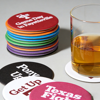 Sous-verres en papier de marque personnalisée hôtel verre tasse papier de soie sous-verre tapis Restaurant Bar bière absorbant sous-verre papier pour boisson