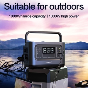 สถานีพลังงานสำรองแบบพกพา ลิเธียม 1000W สำหรับตั้งแคมป์กลางแจ้ง ใช้พลังงานแสงอาทิตย์ พร้อมปลั๊ก US EU  จ่ายไฟ AC DC แบบ Pure Sine Wave ขายส่ง - Product Image 6