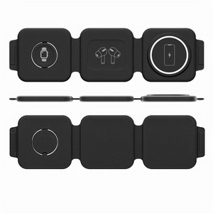 ที่ชาร์จไร้สาย15วัตต์2025ที่ชาร์จแม่เหล็กแบบ3 in 1แบบพกพาอเนกประสงค์ - Product Image 2