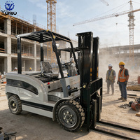 Carrello Elevatore Elettrico YUNTU da 3 Tonnellate Certificato CE/ISO per Uso Esterno con Batteria agli Ioni di Litio, Traslatore Laterale Idraulico e Design Impermeabile
