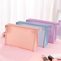 Sac de rangement de voyage de luxe personnalisé avec fermeture éclair, grande capacité, en PVC, étui organisateur de cosmétiques, style tendance, résistant à l'eau, portable, pour maquillage (fabrication usine)