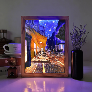 3D Paper Carving Light Decorative Desk Lights <b>USB</b> and Battery Powered Led Creative Night Lamp Home Bedroom - Product Image 4