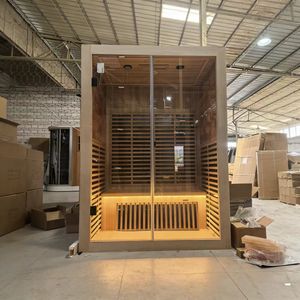 Sauna Personale per Casa con Pannelli in Pietra di Giada, Cabina Sauna Turca <span class=keywords><strong>Hammam</strong></span>, Terapia del Sale, Infrarossi a Spettro Completo, Vapore a Basse Emissioni EMF - Product Image 4