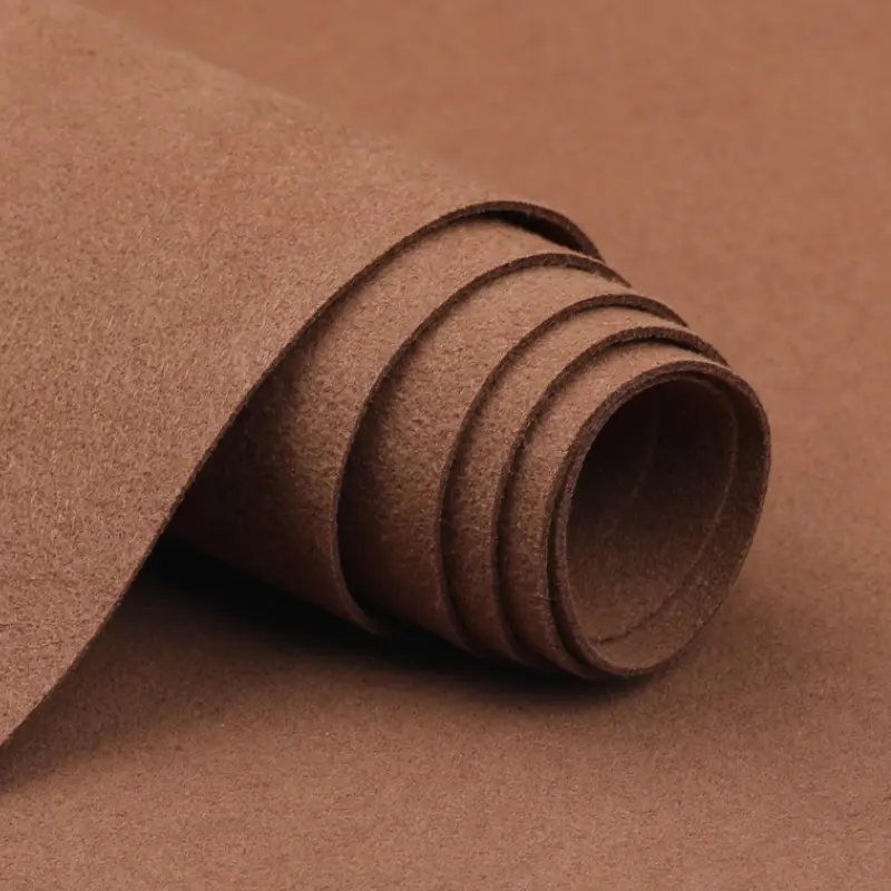 1.0mm Suede Microfiber Leather For Shoes Lining Artificial Suede Microfiber Suede Shoes Material