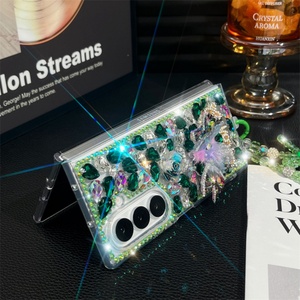 Funda de Lujo con Purpurina y Diamantes en Forma de Flor para Samsung Z Fold 7 6 5, Envío Gratis, Accesorios para Móviles Flip 7 - Product Image 4