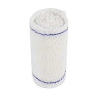 Pansement médical pour plaies, bandage élastique en crêpe rouge, bandage en crêpe couleur naturelle