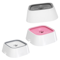 Bol d'eau potable pour animaux de compagnie bol flottant anti-éclaboussure pas de bouche humide bol d'eau potable pour chien anti-renversement