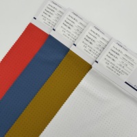 Tissu en maille interlock pour vêtements de sport en gros, 73% nylon 27% élasthanne, avec perforations, anti-boulochage, respirant, pour pantalons de yoga