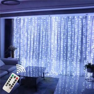 3*3m USB Remote Control LED Copper Wire Curtains <b>Window</b> Fairy String Lamp Hook with IP44 for Christmas Decoration <b>Lights</b> - Product Image 1