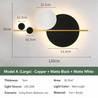Applique Murale Nordique Minimaliste en Fer, Luminaire LED Moderne de Luxe pour Salon, Fond de Canapé, Chambre à Coucher, Chevet, Éclairage Décoratif