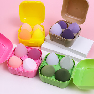 กล่องสีไข่แบบอเนกประสงค์เนื้อนุ่มพิเศษ 4 ช่อง ฟองน้ำแต่งหน้าแบบแห้งและเปียก ไม่ดูดซับน้ำ - Product Image 3